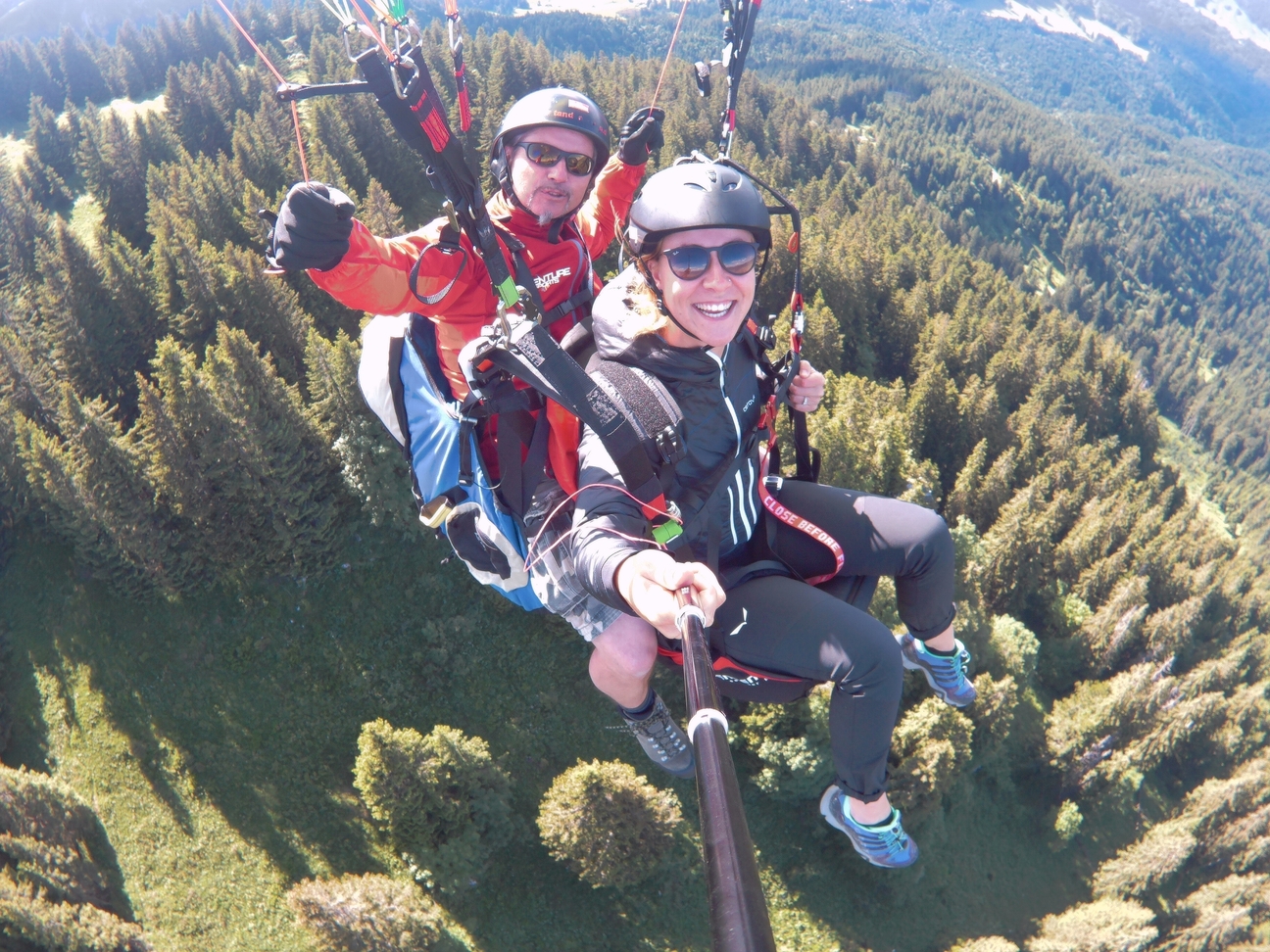 Tandemflug am Brauneck mit Sabrina