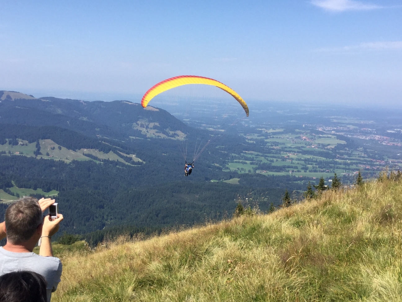 Tandemflug am Brauneck mit Sara